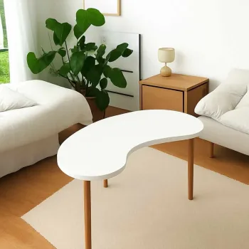 Masuta de cafea, Hanah Home, Peka-221, 100x47x48 cm, PAL, Alb imagine