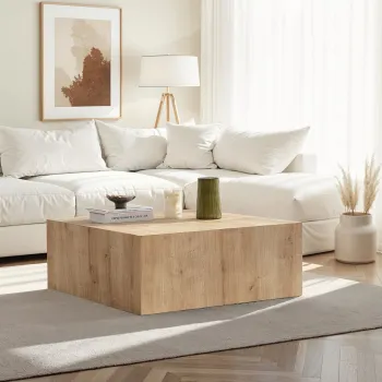 Masuta de cafea, Hanah Home, Prizma, 90x35x90 cm, MDF , Maro imagine