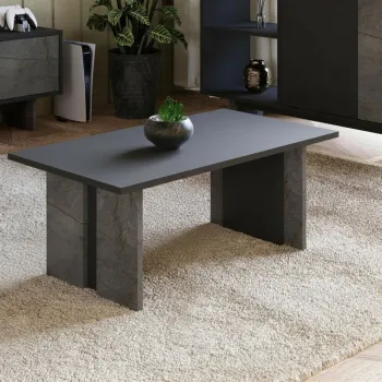 Masuta de cafea, Hanah Home, Ravello, 90x40x50 cm, PAL, Marmura / Antracit imagine