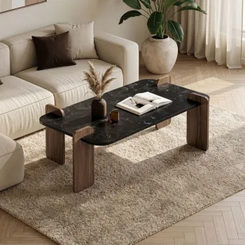 Masuta de cafea, Hanah Home, Renard, 120x35x60 cm, PAL, Lotus / Nuc imagine