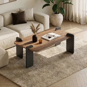 Masuta de cafea, Hanah Home, Renard, 120x35x60 cm, PAL, Pin Atlantic / Antracit imagine