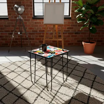 Masuta de cafea, Hanah Home, Shb-032-C, 53x55x53 cm, Multicolor imagine