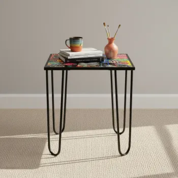 Masuta de cafea, Hanah Home, Shb-032-D, 53x55x53 cm, Multicolor imagine