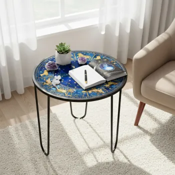 Masuta de cafea, Hanah Home, Shb-033-A, 53x55x53 cm, Multicolor imagine