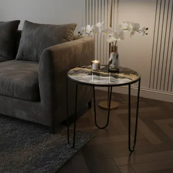 Masuta de cafea, Hanah Home, Shb-033-C, 53x55x53 cm, Multicolor imagine