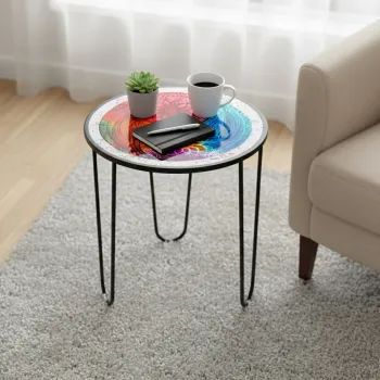 Masuta de cafea, Hanah Home, Shb-033-D, 53x55x53 cm, Multicolor imagine