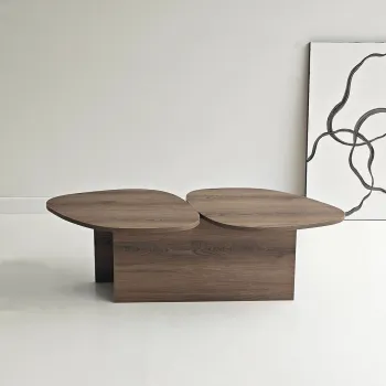 Masuta de cafea, Hanah Home, Stones, 125x38x60 cm, Maro imagine