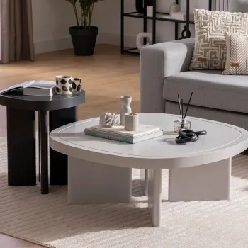 Masuta de cafea, Howard, Cream, 92x35x92 cm, MDF , Gri imagine