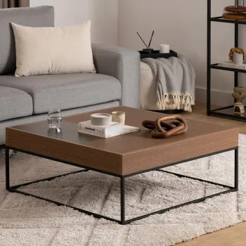 Masuta de cafea, Howard, Lena, 90x37x90 cm, Maro imagine