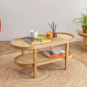 Masuta de cafea, Howard, Nala 42, 91x42x36 cm, Natural imagine