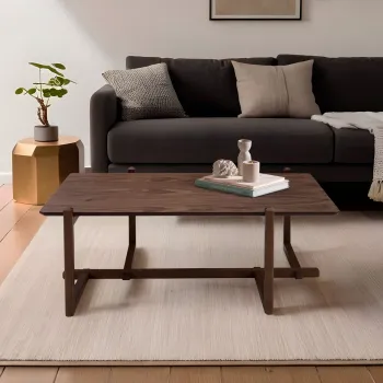 Masuta de cafea, Howard, Trabzon, 120x43x76 cm, PAL, Maro imagine