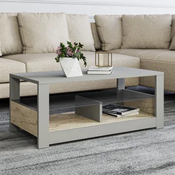 Masuta de cafea, Inarch, Aydos, Gri / Travertin imagine