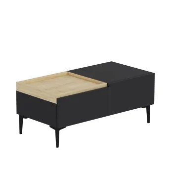 Masuta de cafea, Inarch, Mia, 91.8x38.6x45 cm, PAL, Antracit imagine