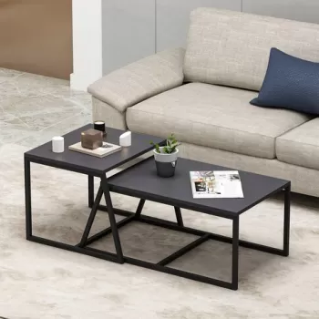 Masuta de cafea, Inarch, Minimal, 75x38x50 cm, Antracit imagine