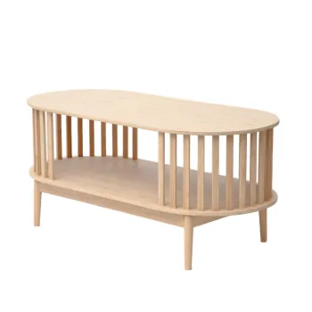 Masuta de cafea Lemn, Homla, 100x48x45 cm, lemn, natur imagine