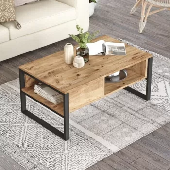 Masuta de cafea, Locelso, ML34-A, 100x44.4x59.7 cm, Pinul Atlantic imagine