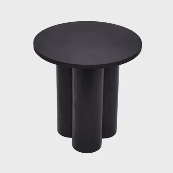 Masuta de cafea Lumbera, Homla, 40x45 cm, MDF, negru imagine