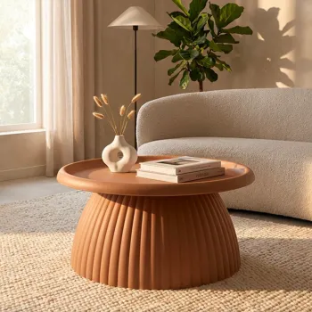 Masuta de cafea, Mauro Ferretti, Geax, 70x35 cm, plastic, rosu imagine