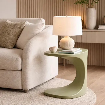 Masuta de cafea, Mauro Ferretti, Ibiza, 42x42x52 cm, plastic, verde imagine