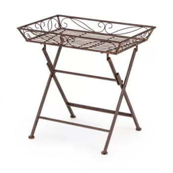 Masuta de cafea Melanie, Bizzotto, 49.5 x 49.5 x 46 cm, pliabila, otel imagine