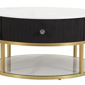 Masuta de cafea Montpellier, Mauro Ferretti, O 75x36 cm, fier, multicolor imagine