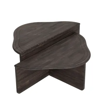 Masuta de cafea, Neostill, Altopiano, Lemn masiv, Antracit imagine