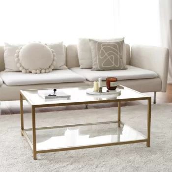 Masuta de cafea, Neostill, Astro, 90x40x60 cm, Aur imagine