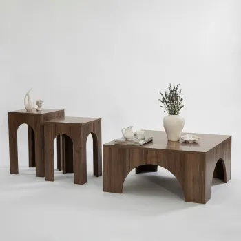 Masuta de cafea, Neostill, Collesium, 80x37x80 cm, PAL, Maro imagine