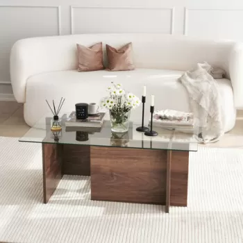 Masuta de cafea, Neostill, Escape, 105x40x65 cm, Nuc imagine