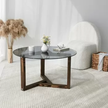 Masuta de cafea, Neostill, Miro, 75x40x75 cm, Fum imagine