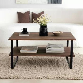 Masuta de cafea, Neostill, Neta, 85x40x60 cm, Nuc imagine