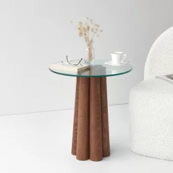 Masuta de cafea, Neostill, Pianeta, 45x50x50 cm, Nuc imagine