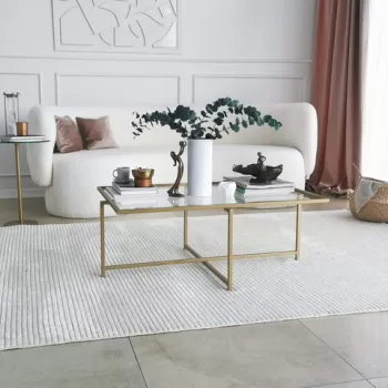 Masuta de cafea, Neostill, Sun S410, 94x35x64 cm, Aur imagine