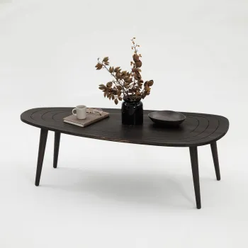 Masuta de cafea, Neostill, Sweet, 115x38x50 cm, Cadru: 100% LEMN DE PIN DE INALTA CALITATE, Antracit imagine