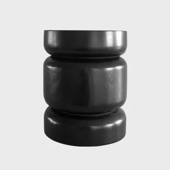 Masuta de cafea Nigrum, Homla, 32x40 cm, lemn, negru imagine