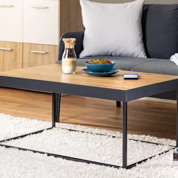 Masuta de cafea Passione, Inter Link, 90x55x40 cm, lemn, stejar imagine