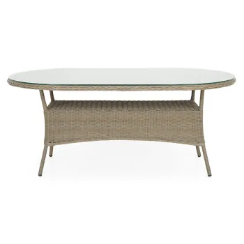 Masuta de cafea pentru gradina Heri, 180x100x75 cm, aluminiu/sticla securizata, gri imagine