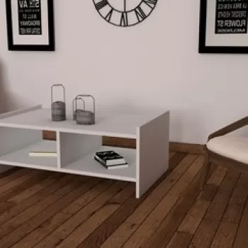 Masuta de cafea Pera White, Puqa Design, 90x50x35 cm, alb imagine