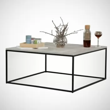 Masuta de cafea Poly Sea, Comforty, 75x75x43 cm, stejar de mare imagine