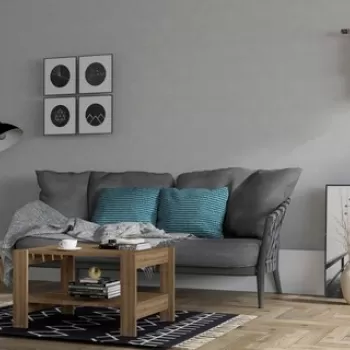 Masuta de cafea, Puqa Design, Herb, 69.8x40x50 cm, PAL, Nuc imagine