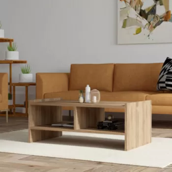 Masuta de cafea, Puqa Design, Pera, 90x35x50 cm, PAL, Nuc imagine