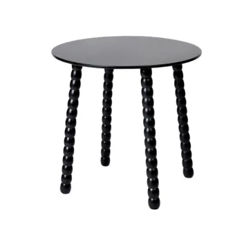 Masuta de cafea, Resle, 40x40x40 cm, MDF/lemn, negru imagine