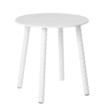 Masuta de cafea, Resle, 50x50x50 cm, MDF/lemn, alb imagine