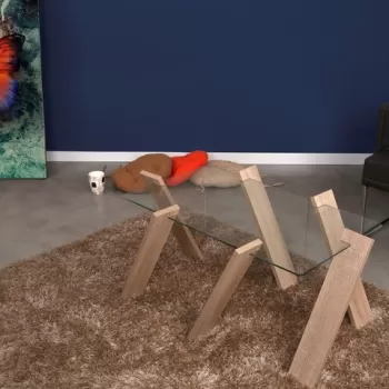 Masuta de cafea Roman Maxi, Comforty, 92x57x41 cm, stejar deschis imagine