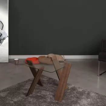 Masuta de cafea Roman Mini, Comforty, 57x57x41 cm, stejar inchis imagine