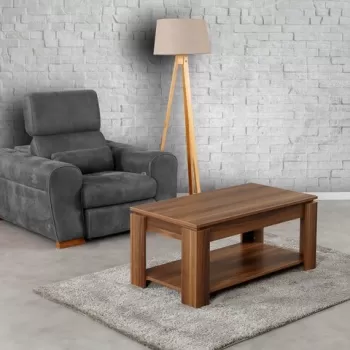 Masuta de cafea Shelf Walnut, Comforty, 104x56x47 cm, aluna imagine