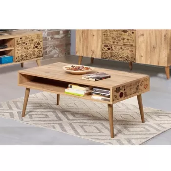 Masuta de cafea, Vella, Viva, 110x45x60 cm, PAL, Pinul Atlantic imagine