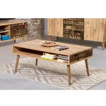 Masuta de cafea, Vella, Viva, 110x45x60 cm, PAL, Pinul Atlantic imagine