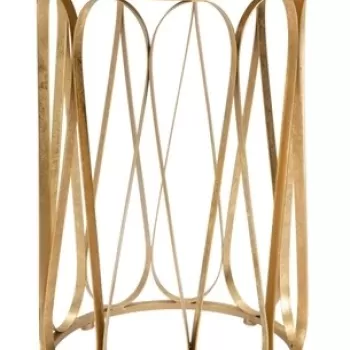 Masuta de cafea Venice, Mauro Ferretti, 37x58 cm, fier, auriu imagine