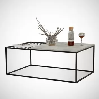 Masuta de cafea Zinus Sea, Comforty, 95x55x43 cm, stejar de mare imagine